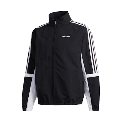 adidas GLOBE TT Retro Colorblock Striped Track Jacket Black GD2089