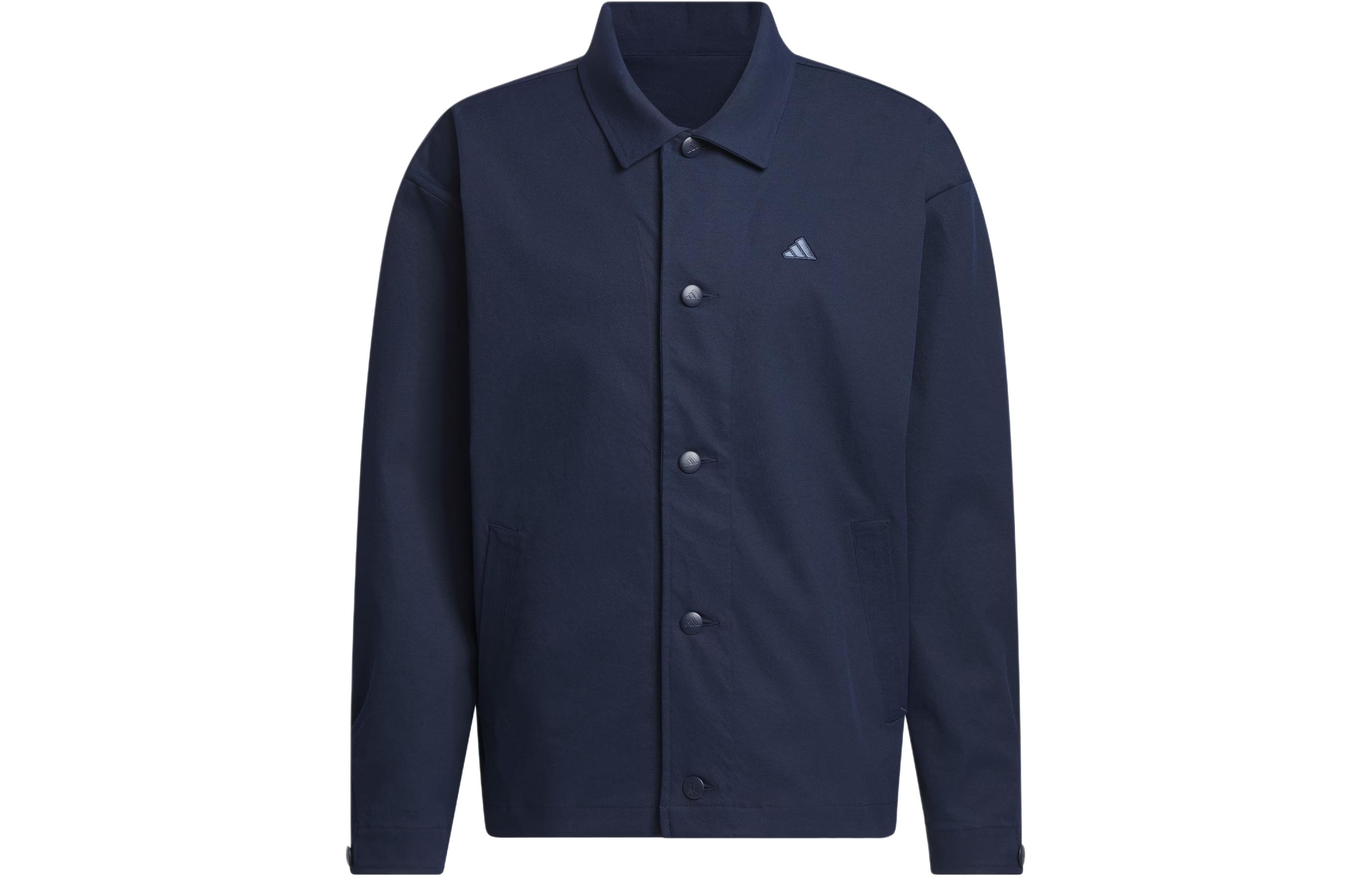 adidas Go-To Chore Coat Navy Blue Golf Jacket Relaxed Fit IN6487