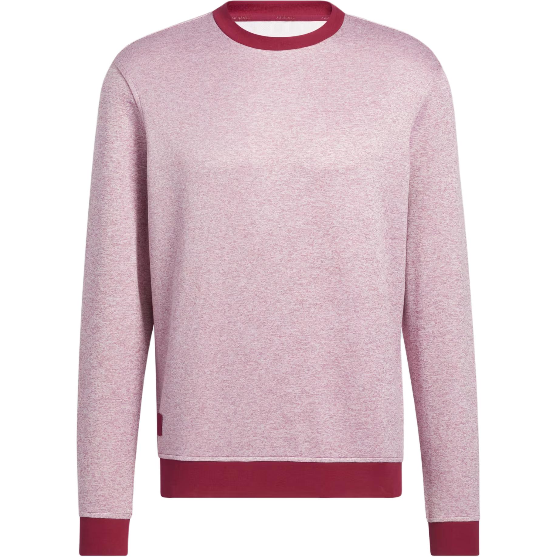 adidas GO-TO Crewneck Pullover Golf Sweatshirt Men Burgundy/Pink HG8834