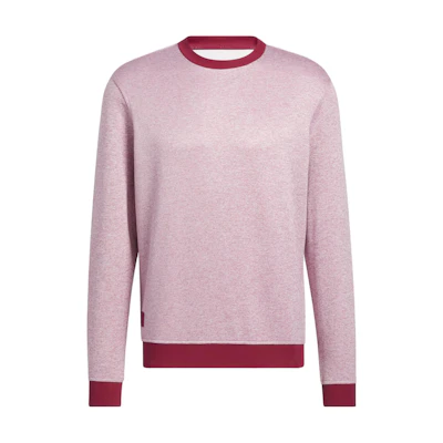 adidas GO-TO Crewneck Pullover Golf Sweatshirt Men Burgundy/Pink HG8834