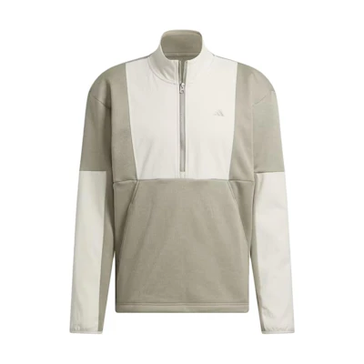 adidas GO-TO DWR Hybrid Half-Zip Pullover Silver Pebble Sweatshirt IL0575