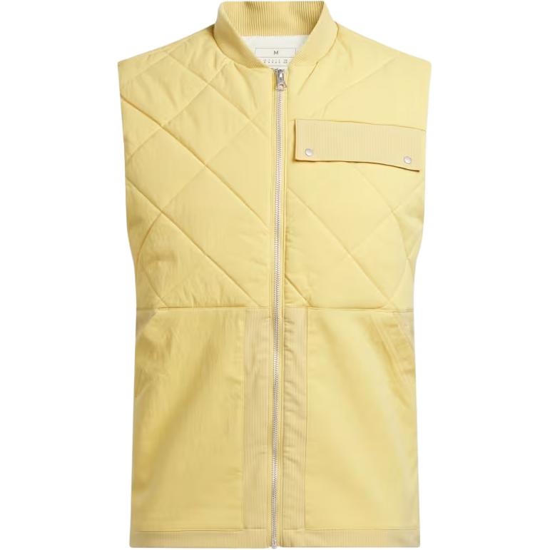adidas Go-To Quilted DWR Full Zip Vest Oatmeal - Waterproof Sports Vest IT2360