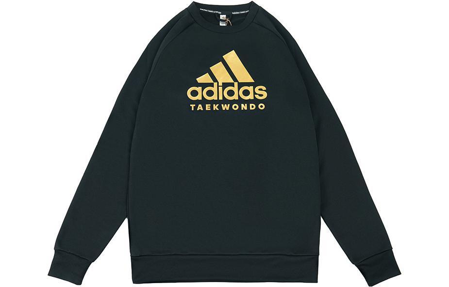 adidas Gold Logo Crewneck Sweatshirt Unisex Casual Pullover adiCLTL19-BG
