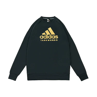 adidas Gold Logo Crewneck Sweatshirt Unisex Casual Pullover adiCLTL19-BG