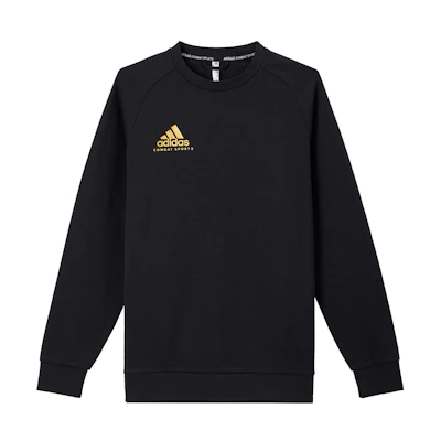 adidas Gold Logo Pullover Hoodie Black Unisex Casual Sportswear adiCSTL06-BG