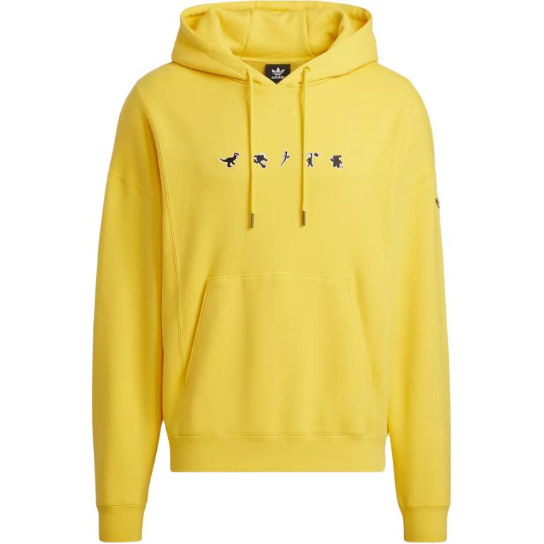 adidas Gold Solid Logo Print Long Sleeve Hoodie HC6928