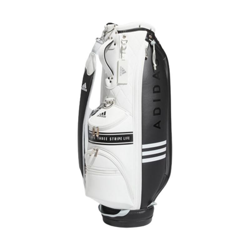 Order adidas Golf Bag Large Capacity Durable PU Gym Bag Unisex Black White HG5753