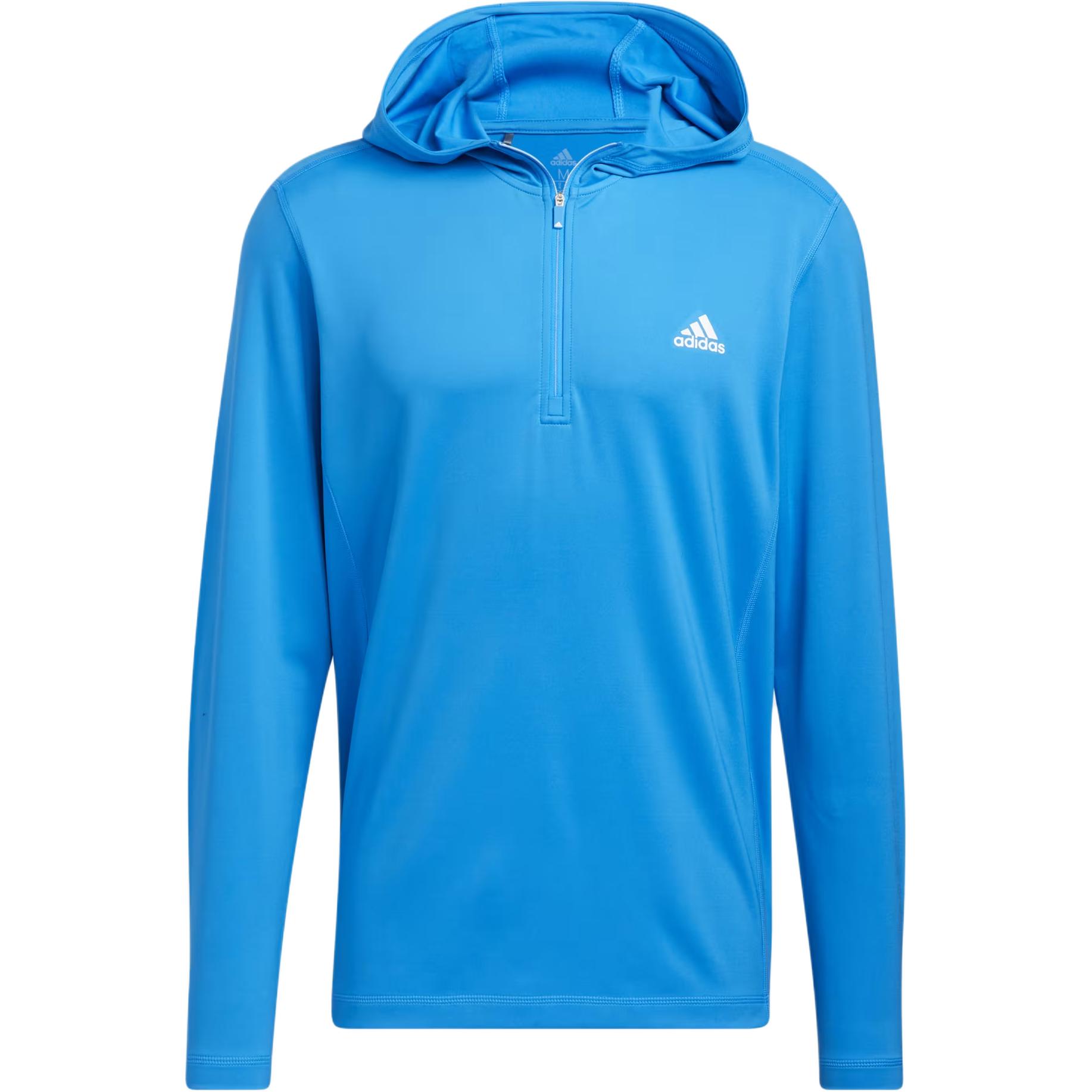 adidas Golf PRIMEGREEN Hoodie Blue Pullover with Logo Design HA6138