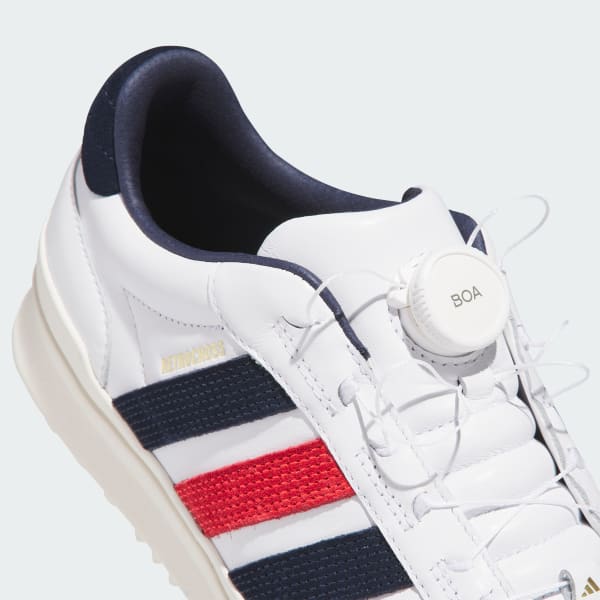 Cheap Adidas Golf RetroCross Gripmore Boa Sin Tacos Blanco/Navy/Rojo Lucido zapatillas HP3717