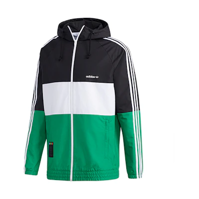 adidas Goofy Casual Sports Hoodie Jacket Black Green GP6480
