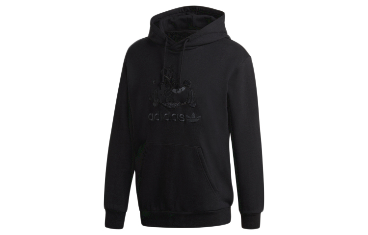 adidas Goofy Embroidered Pullover Hoodie Black GD6022