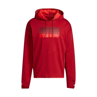 adidas Gradient Logo Basketball Hoodie Red () HI5825