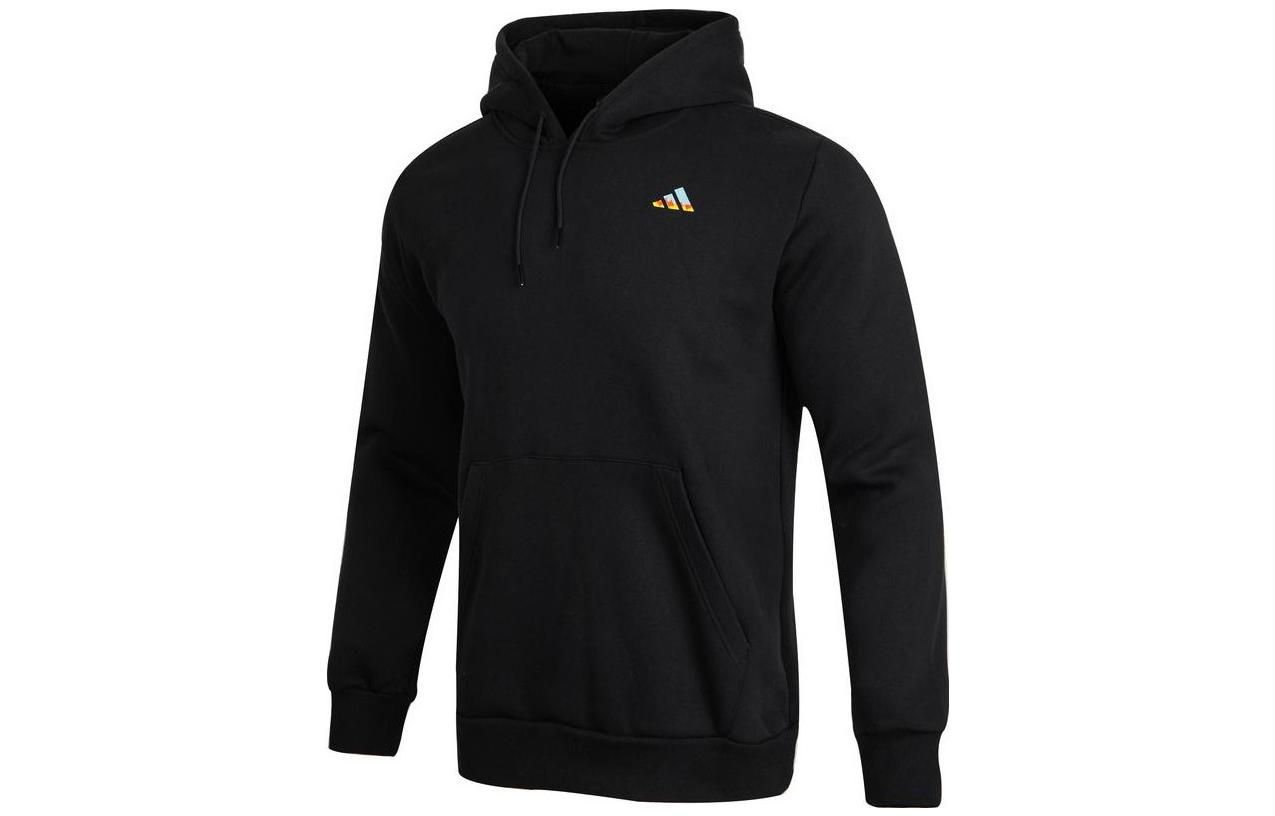 adidas Gradient Logo Print Pullover Sweatshirt Black IA6676