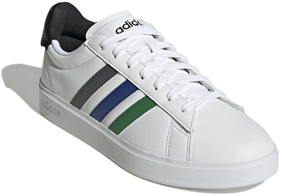 adidas Grand Court 2.0 'Hijau Biru Kelabu Stripe' GW7172 Lookbook adidas Grand Court 2.0 'Hijau Biru Kelabu Stripe' GW7172