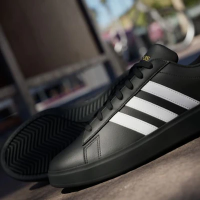 adidas Grand Court 2.0 運動鞋 黑白金 經典款 JR0546 2