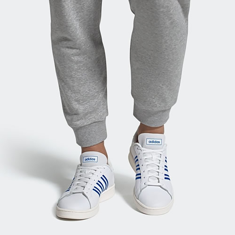 Details for adidas Grand Court 'Glory Blue' Sepatu Biru EH2059