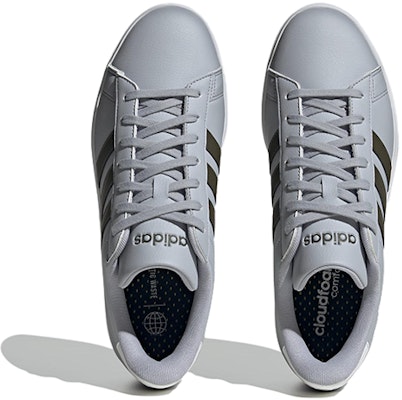 adidas Grand Court 'Plata Halo y Oliva Sombra' ID4468 Lookbook adidas Grand Court 'Plata Halo y Oliva Sombra' ID4468