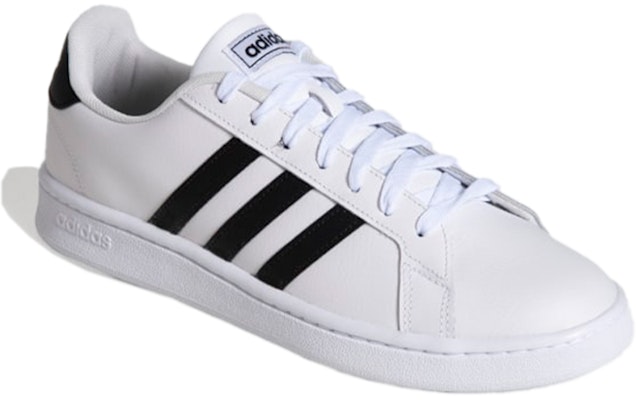 阿迪达斯 Grand Court '白黑' EW0556 Lookbook 阿迪达斯 Grand Court '白黑' EW0556