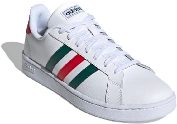 adidas Grand Court 'Putih Hijau Merah' FW5906 Lookbook adidas Grand Court 'Putih Hijau Merah' FW5906