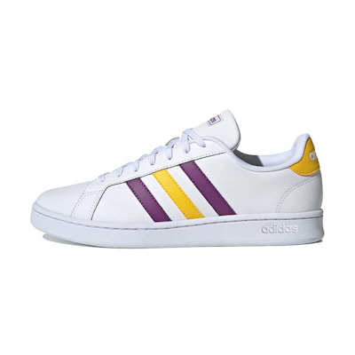adidas Grand Court 'White Purple Yellow'