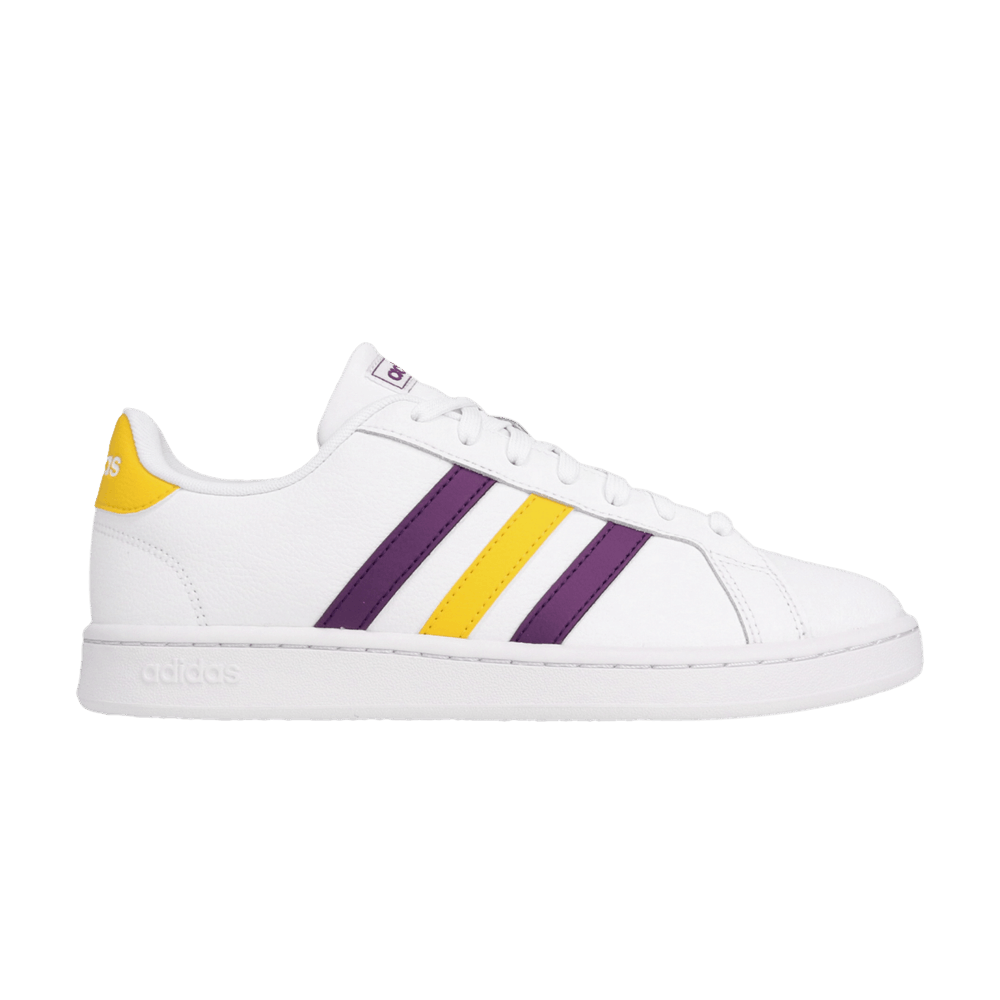 adidas yellow and purple