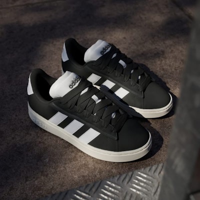 Adidas Grand Court Alpha Hitam/Putih Awan/Putih Krem JH7235 Shop Adidas Grand Court Alpha Hitam/Putih Awan/Putih Krem JH7235