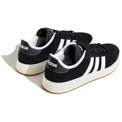 adidas Grand Court Base 00s ''Nero Bianco Gum'' JP6335 Details for adidas Grand Court Base 00s ''Nero Bianco Gum'' JP6335
