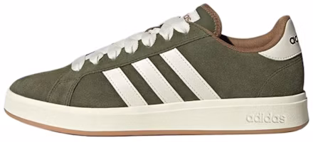 adidas Grand Court Base 00s Green Synthetic Leather Low-Top Casual Sneakers KK1407 adidas Grand Court Base 00s Green Synthetic Leather Low-Top Casual Sneakers KK1407