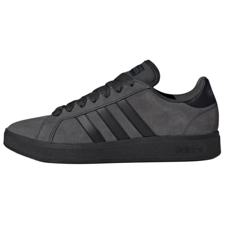 adidas Grand Court Base 00s Low-Top Sneakers Black Casual Comfort Shoes JR5542