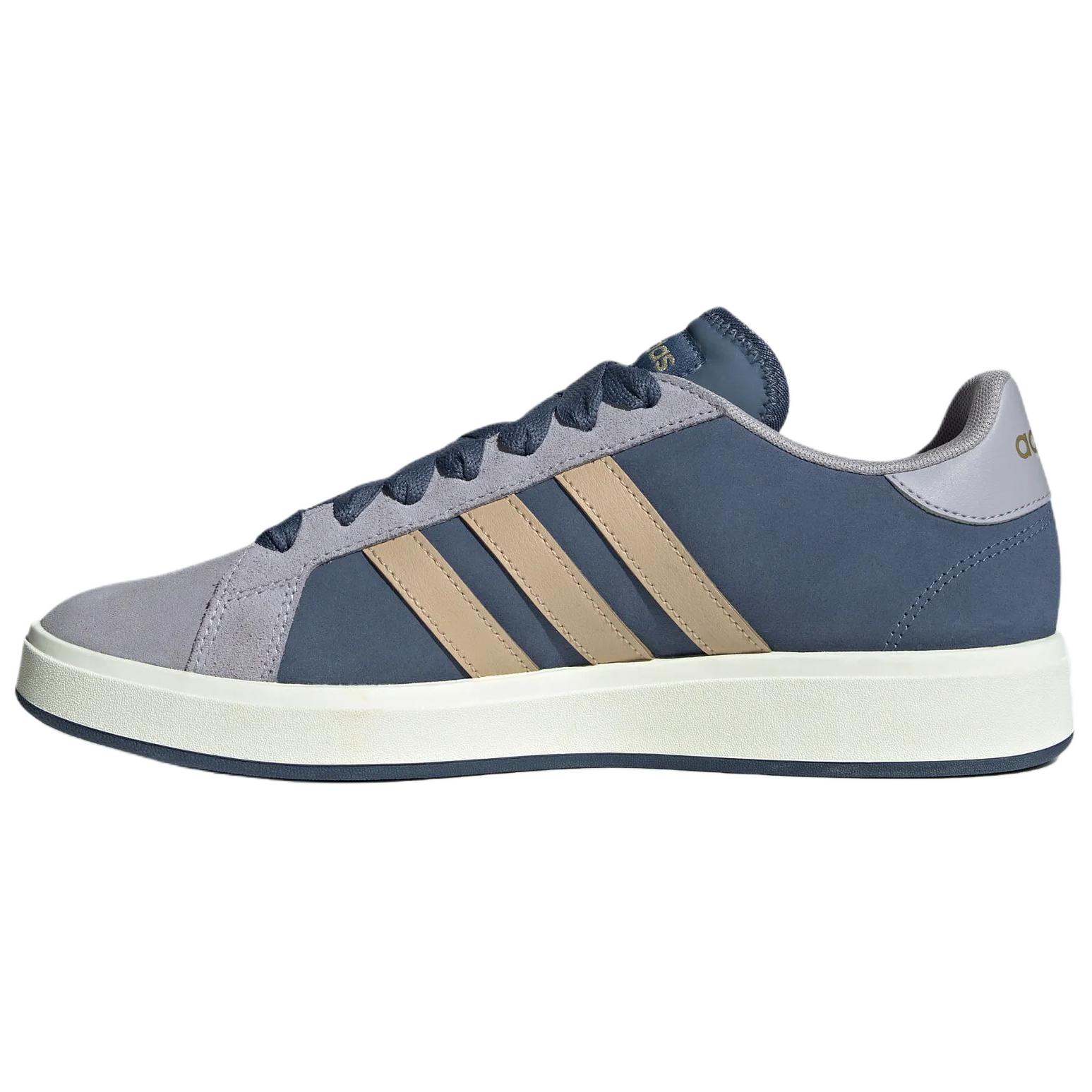 adidas Grand Court Base 00s Low-Top Sneakers Grey Blue Casual Comfort KK1405