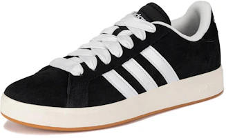 adidas Grand Court Base 00s Suede Low-Top Sneakers Black White IH6184 adidas Grand Court Base 00s Suede Low-Top Sneakers Black White IH6184