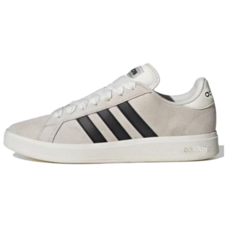 adidas Grand Court Base 00s Suede Low-Top Sneakers White Black Casual Shoes JQ2719