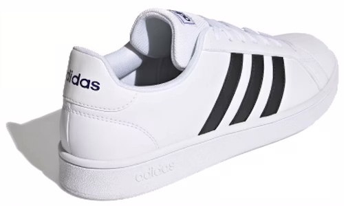 adidas Grand Court Base 'Putih Hitam' EE7904 Shop adidas Grand Court Base 'Putih Hitam' EE7904