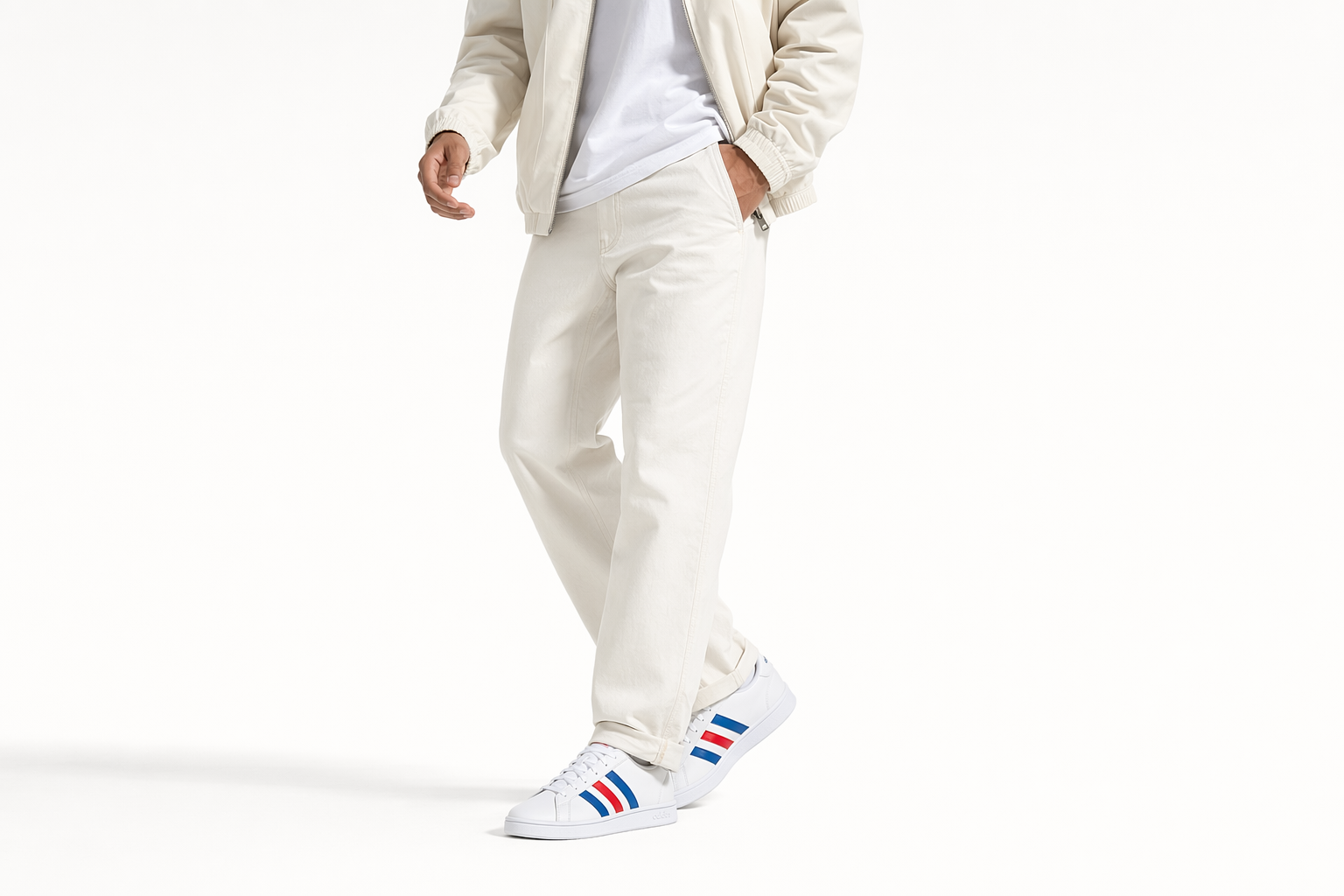 Order adidas Grand Court Base「白色 藍色 活力紅」EE7901