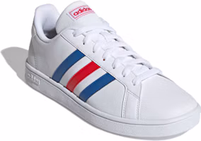 Shop adidas Grand Court Base「白色 藍色 活力紅」EE7901