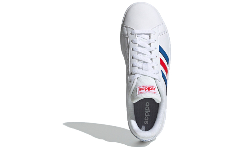 Details for adidas Grand Court Base「白色 藍色 活力紅」EE7901
