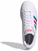 Details for adidas Grand Court Base「白色 藍色 活力紅」EE7901