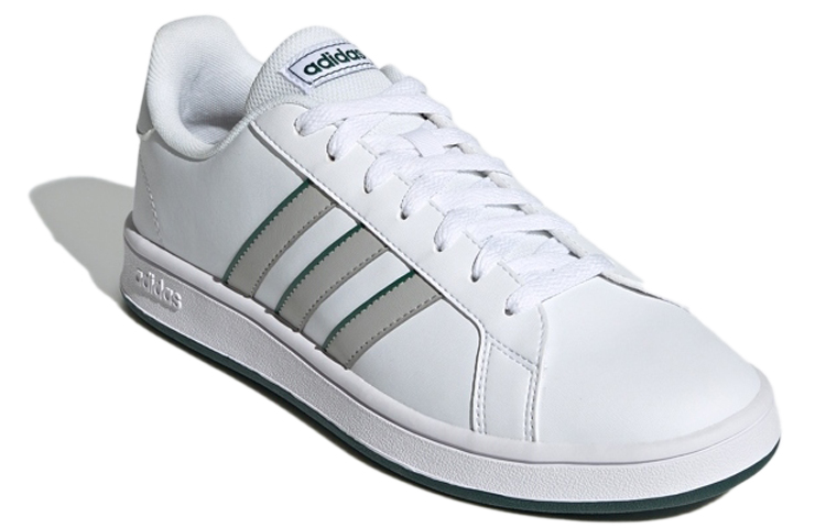 Lookbook adidas neo GRAND COURT Base 舒適 耐磨 低筒 板鞋 男款 白灰
