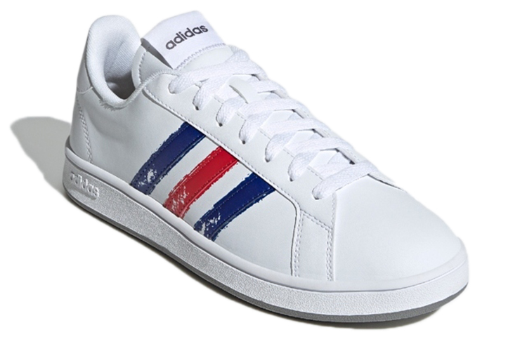 Lookbook adidas Grand Court Base Beyond 'Paint Stroke - Putih Royal Scarlet' GX5761