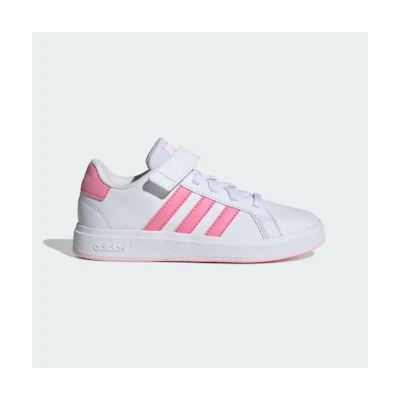 (PS) Adidas Grand Court Elastic Lace & Strap Sneakers