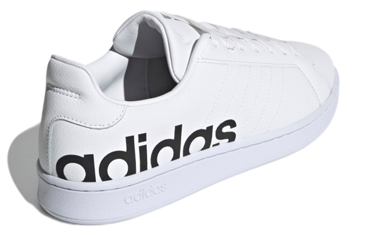 Shop アディダス グランドコート LTS 白黒 H04558