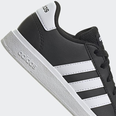 (Youth) adidas GrandCourt Lace-Up 'Core Black' GW6503 1