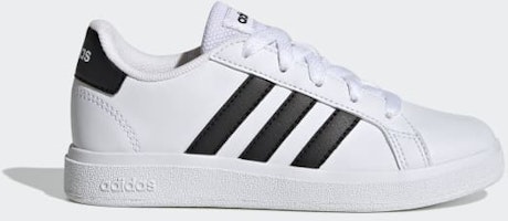 (Youth) adidas GrandCourt Lace-Up 'Core Black' GW6511 (Youth) adidas GrandCourt Lace-Up 'Core Black' GW6511