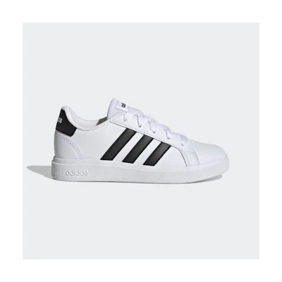 (Youth) adidas GrandCourt Lace-Up 'Core Black'
