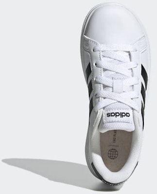 (Youth) adidas GrandCourt Lace-Up 'Core Black' GW6511 Lookbook (Youth) adidas GrandCourt Lace-Up 'Core Black' GW6511