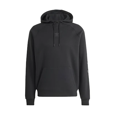 adidas Graphic Hoodie Black Fleece Letter Print Pullover IR9435