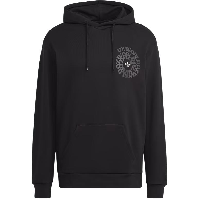 adidas Graphic Ozworld Pullover Hoodie Black HL9250