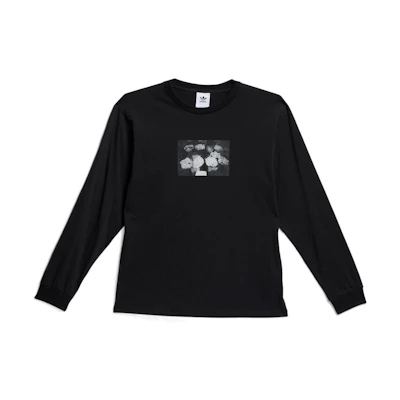 adidas Graphic Print Crewneck Long-Sleeve Sweatshirt Japan Ver Unisex Black GR8737