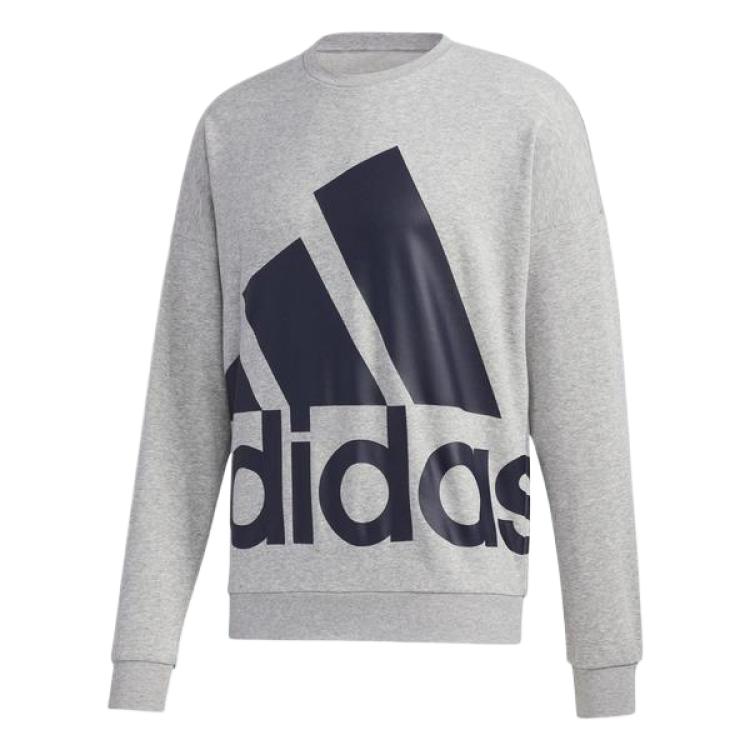 adidas Graphic Print Crewneck Sweatshirt Grey GK0620