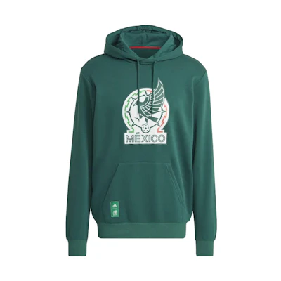 adidas Graphic Print Drawstring Hoodie Green HU0282